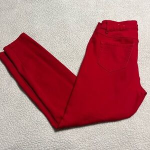 *sold*  d. jeans Women's Vibrant Red Skinny Jeans size 6
